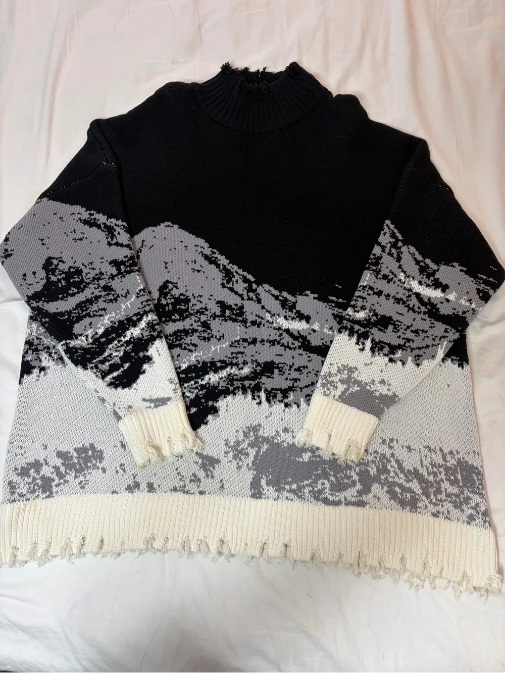 Black & Gray Crewneck Sweater
